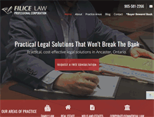 Tablet Screenshot of filicelaw.ca